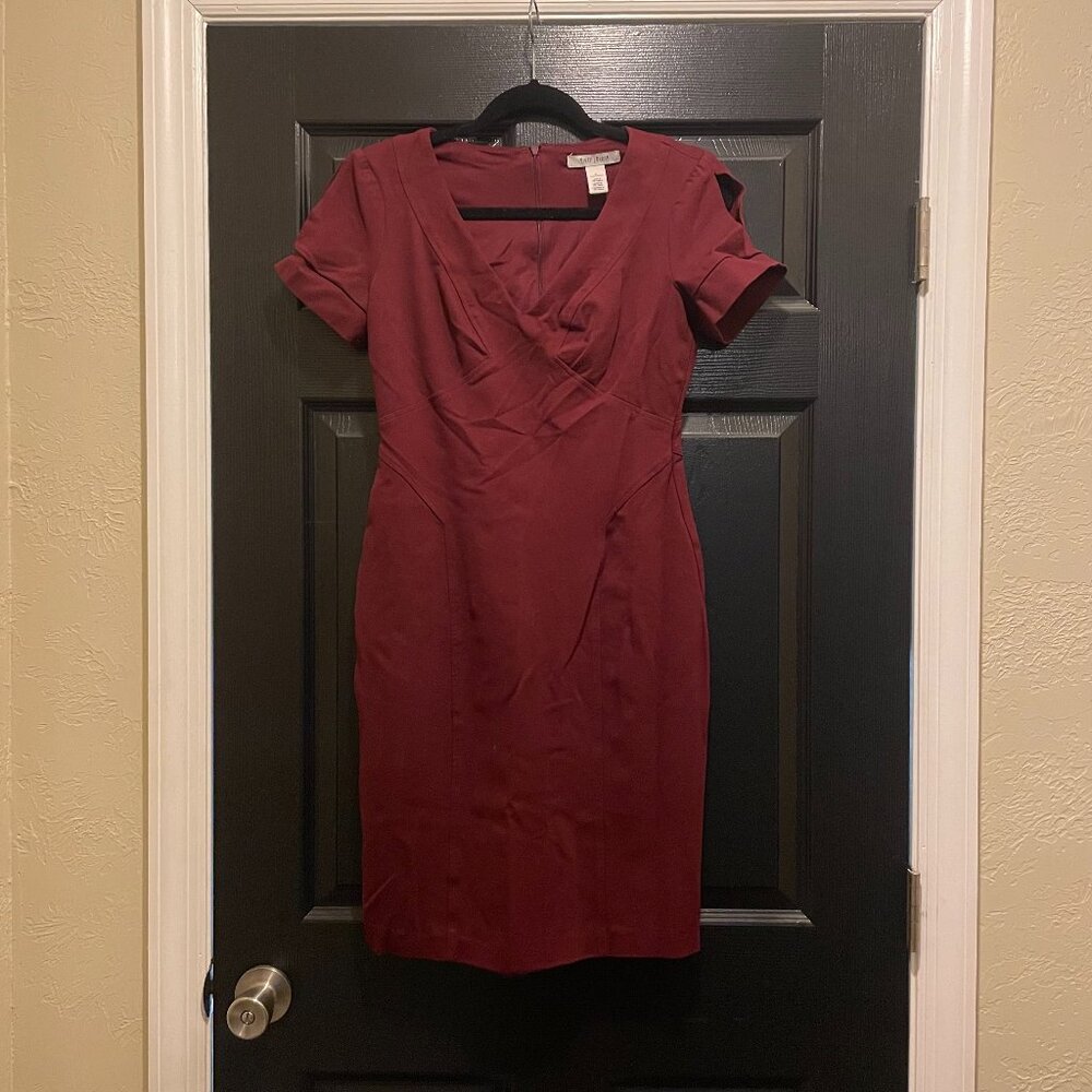 WHBM maroon dress